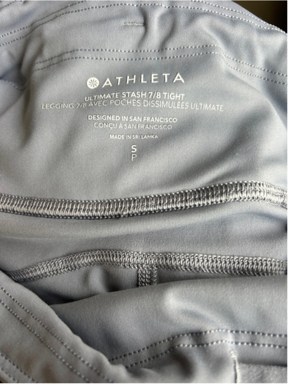 Women's Athleta Ultimate Stash High Rise 7/8 Legging S Coastline Blue - Picture 8 of 11
